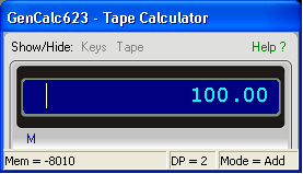 Free Tape Calculator