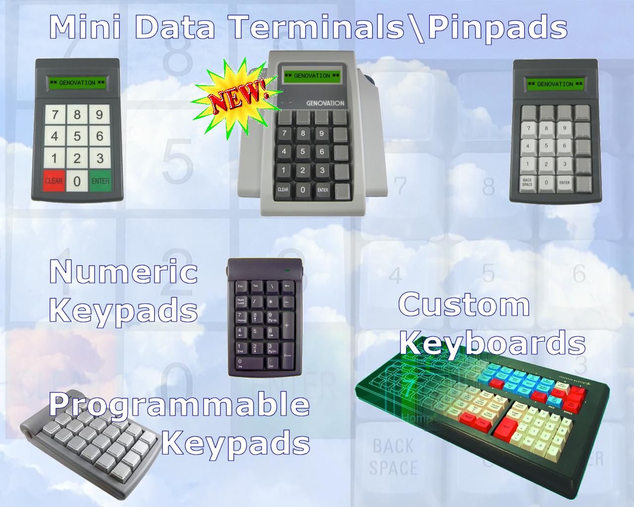 programmable keypads and mini terminals