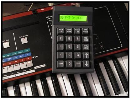 MIDI patch changer keypad