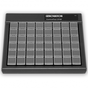 Genovation Controlpad CP48 programmable keypad cherry MX2a key switches 100 million operations windows apple mac Linux front view emergency 911 pasp e911 ems